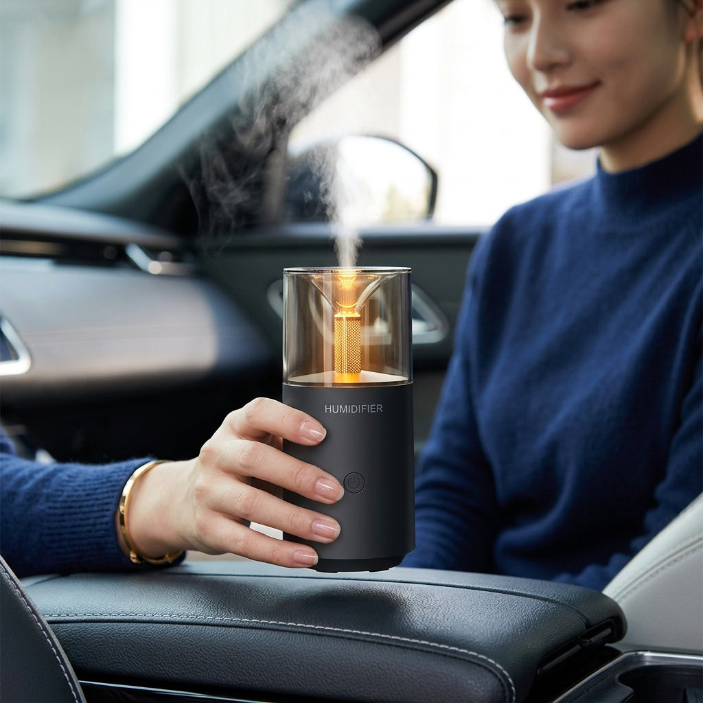 Portable USB Car Humidifier for Dry Air Relief
