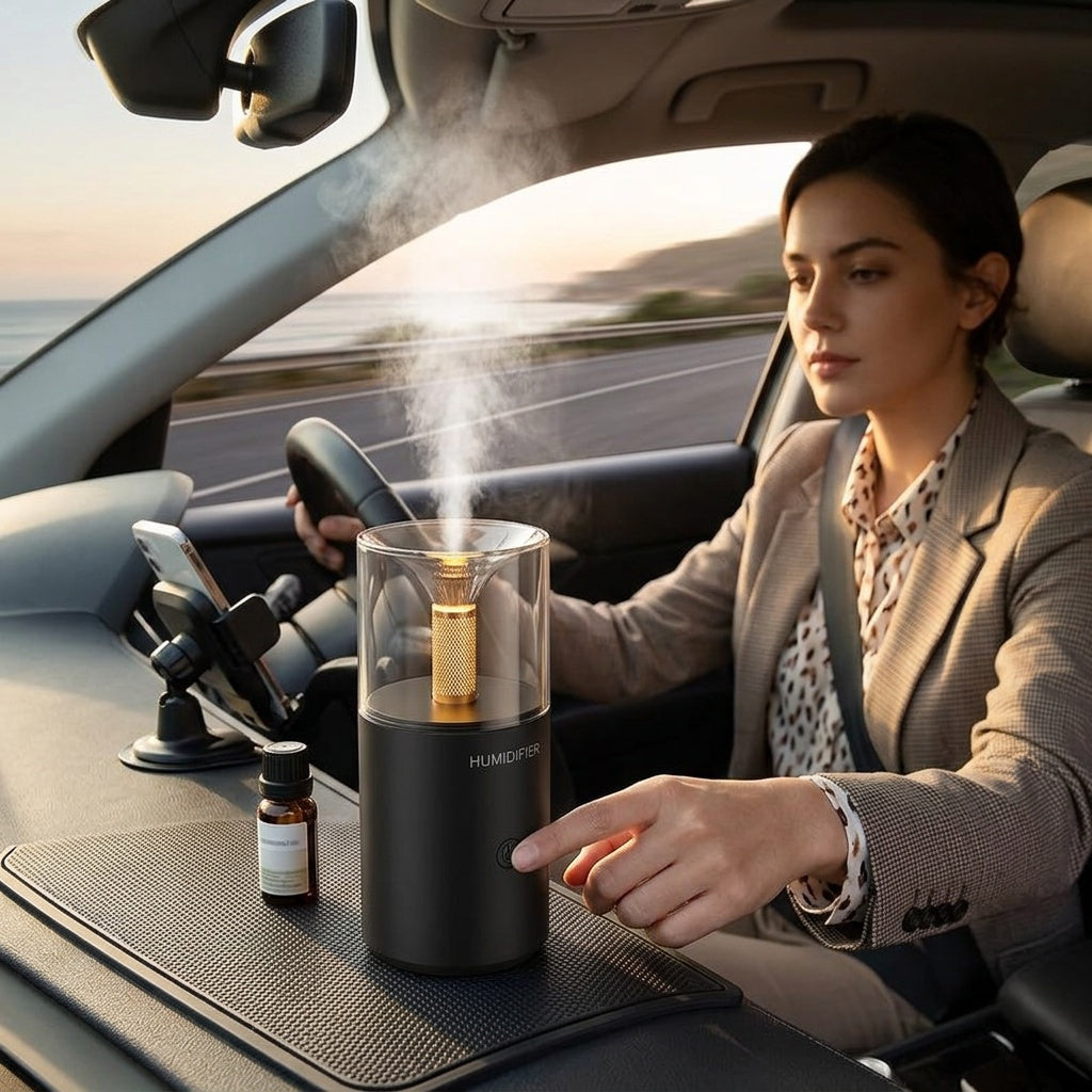 Portable USB Car Humidifier for Dry Air Relief
